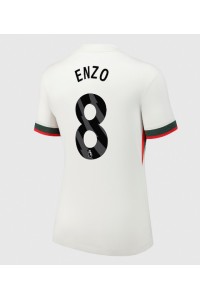 Chelsea Enzo Fernandez #8 Voetbaltruitje Uit tenue Dames 2025-26 Korte Mouw